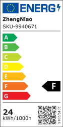 ENCOFT Zestaw 2 kinkietów LED dwewnątrz/zewnątrz IP65, 6000K metalowe