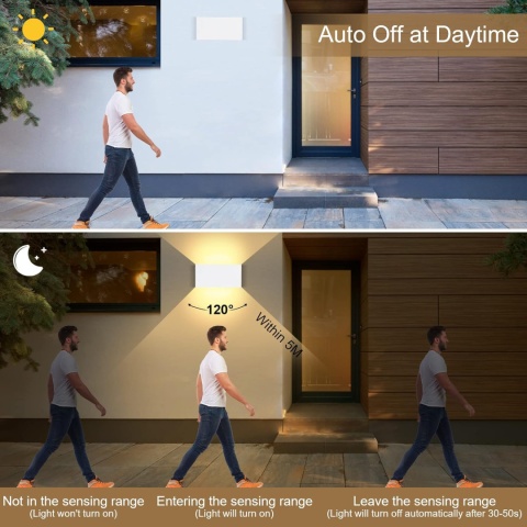 ENCOFT kinkiet z czujnikiem ruchu 24W 3000K regulowany kat swiecenia