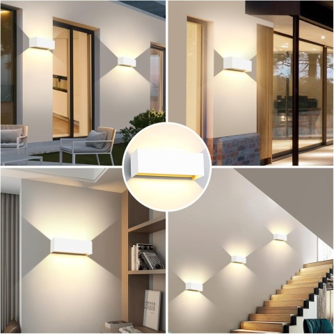 Kingwen Lampa ścienna LED 30 W, kinkiet regulowany 3000K 30 cm