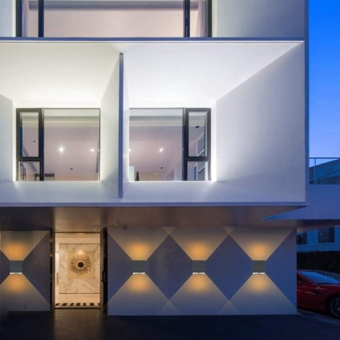 Klighten Cube lampa ścienna z czujnikiem ruchu, wodoszczelna IP65