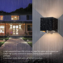 Klighten Cube lampa ścienna z czujnikiem ruchu, wodoszczelna IP65