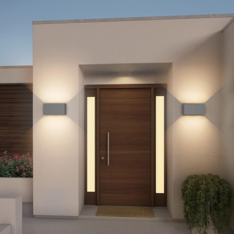 Klighten Lampa zewnętrzna 24 W z czujnikiem ruchu, IP65, 3000 K