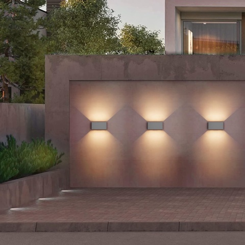 Klighten Lampa zewnętrzna 24 W z czujnikiem ruchu, IP65, 3000 K