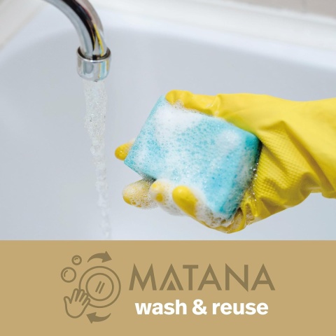 MATANA 100 Przezroczystych Mini Kubków Deserowych ze Złotym Brokatem na Desery 60ml