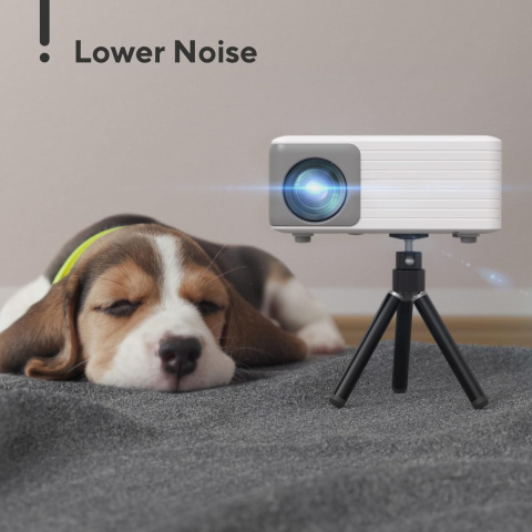 Projektor z WiFi Bluetooth, AKIYO przenośny Full HD 1080P 5500 lumenów Projektor z WiFi Bluetooth, AKIYO przenośny Full HD 1080P 5500 lumenów