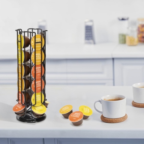 SYSYLY Dolce Gusto obrotowy stojak na kapsułki do kawy na 24 kapsułk