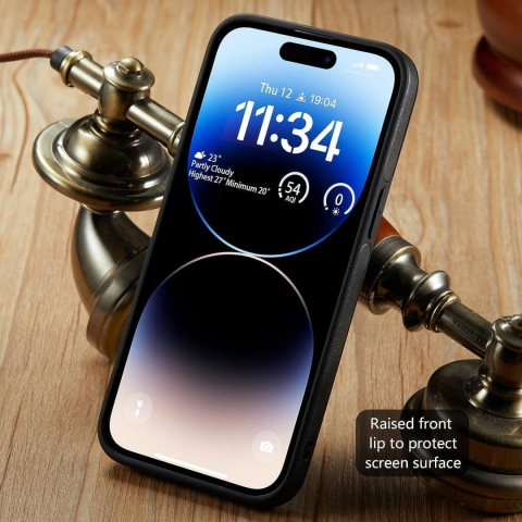 Skórzane etui Sibada do iPhone'a 15 Pro Max