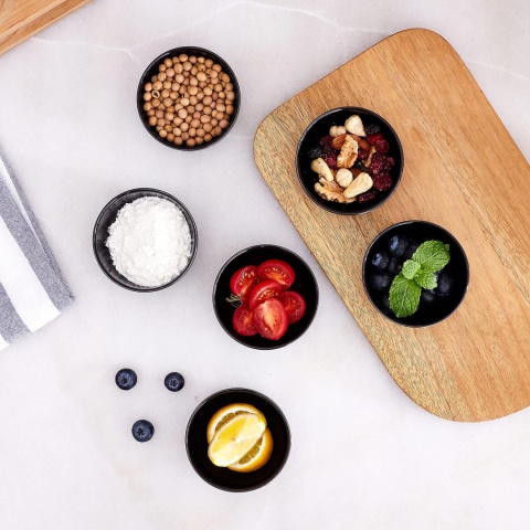 Swuut Ceramiczne małe miski 70 ml, 7,5 cm miska do dipów, zestaw 6 szt