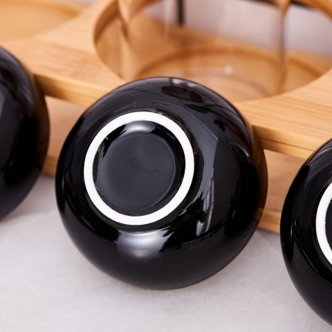 Swuut Ceramiczne małe miski 70 ml, 7,5 cm miska do dipów, zestaw 6 szt