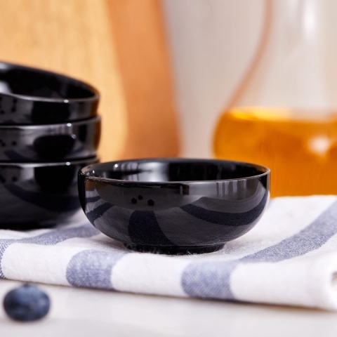 Swuut Ceramiczne małe miski 70 ml, 7,5 cm miska do dipów, zestaw 6 szt