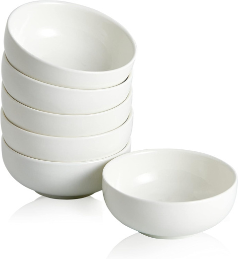 Swuut Ceramiczne małe miski 70 ml, 7,5 cm miska do dipów, zestaw 6 szt