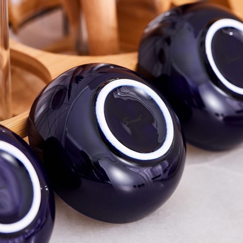 Swuut Ceramiczne małe miski 70 ml, 7,5 cm miska do dipów, zestaw 6 szt