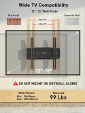 USX-MOUNT Uchwyt ścienny do telewizora, wychylny, do 32-70 cali
