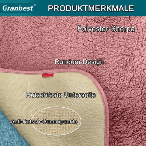 Granbest Super miękka, gruba mata do siedzenia,na 3-osobową sofę