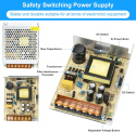 Kingwen Zasilacz impulsowy 12 V 10 A, zasilacz sieciowy, transformator