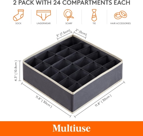 Lifewit Organizer Do Szafy Na Ubrania, 2 Sztuki, Składany
