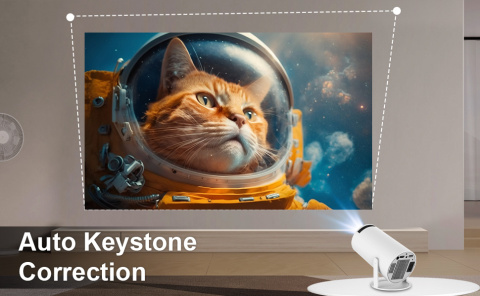 Magcubic Keystone, inteligentny projektor 4K/200 ANSI z WiFi, 130 cali Magcubic Keystone, inteligentny projektor 4K/200 ANSI z WiFi, 130 cali