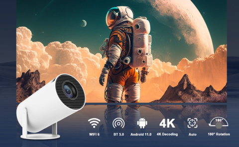 Magcubic Keystone, inteligentny projektor 4K/200 ANSI z WiFi, 130 cali Magcubic Keystone, inteligentny projektor 4K/200 ANSI z WiFi, 130 cali