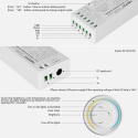 PAUTIX Jednokolorowy zestaw kontrolera LED CCT, 2,4 G RF, 2 w 1