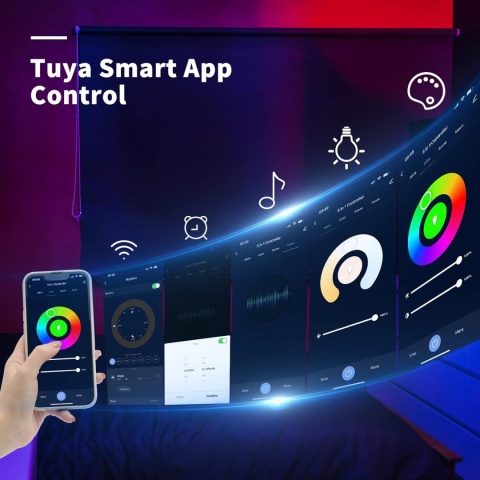 PAUTIX Kontroler WiFi 5 w 1 CCT RGB RGBCCT kompatybilna z Tuya