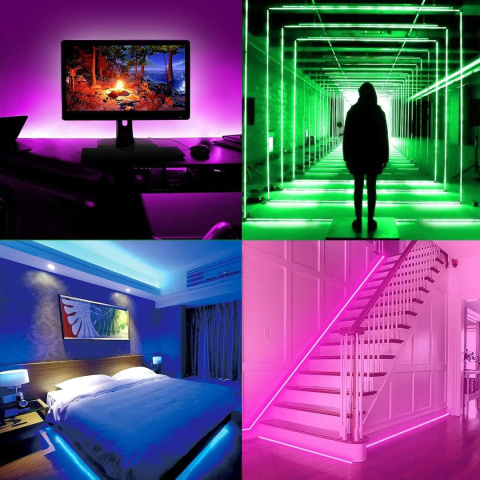 PAUTIX Taśma LED COB RGB 3m,24V zmieniające kolor paski 840LED/M PAUTIX Taśma LED COB RGB 3m,24V zmieniające kolor paski 840LED/M