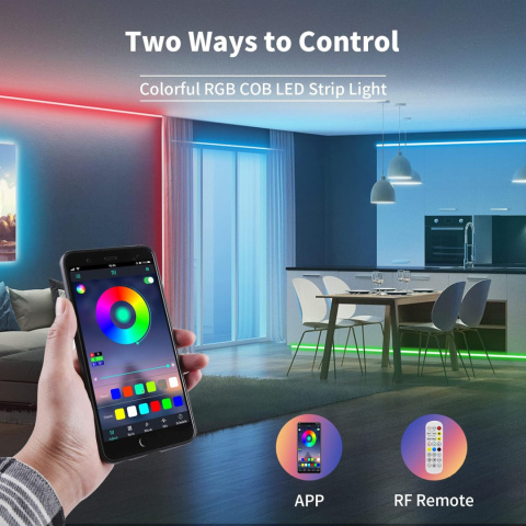 PAUTIX Taśma RGB USB LED COB 5V SMART Bluetooth 816LED/m 1.5m PAUTIX Taśma RGB USB LED COB 5V SMART Bluetooth 816LED/m 1.5m