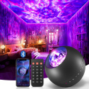 Projektor nieba Galaxy LED, lampka nocna, głośnik HiFi Bluetooth