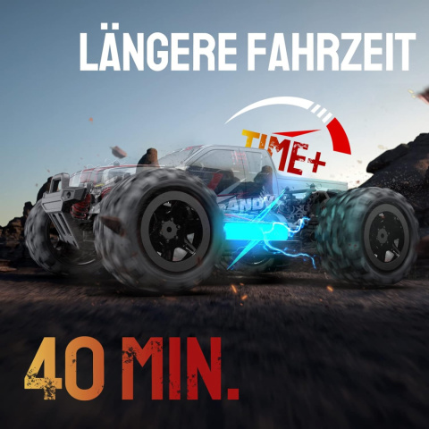 DEERC 9300 zdalnie sterowany samochód 1/18 RC 4WD 40 km/h, 2 baterie DEERC 9300 zdalnie sterowany samochód 1/18 RC 4WD 40 km/h, 2 baterie