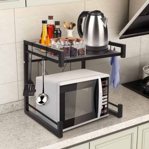 Ejoyous Regał do kuchenki mikrofalowej, rozszerzalny