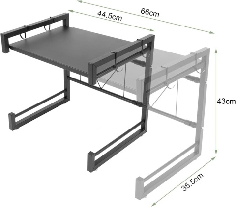 Ejoyous Regał do kuchenki mikrofalowej, rozszerzalny