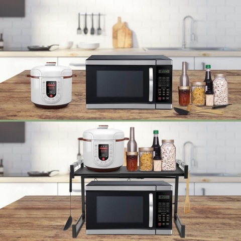 Ejoyous Regał do kuchenki mikrofalowej, rozszerzalny