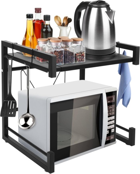 Ejoyous Regał do kuchenki mikrofalowej, rozszerzalny