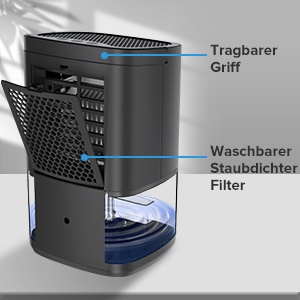 Gocheer Elektryczny osuszacz powietrza 1000 ml 7 kolorów, lampka nocna