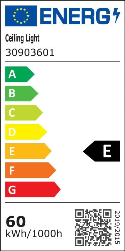Goeco Lampa Sufitowa LED, żyrandol 60W 6700LM, 6500K XXL 65cm Goeco Lampa Sufitowa LED, żyrandol 60W 6700LM, 6500K XXL 65cm