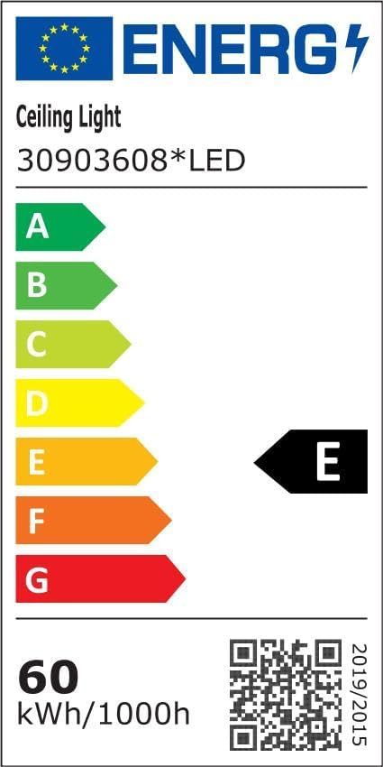 Goeco Lampa Sufitowa LED, żyrandol 60W 6700LM, 3000K XXL 65cm Goeco Lampa Sufitowa LED, żyrandol 60W 6700LM, 3000K XXL 65cm