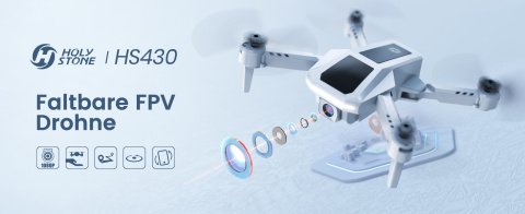 Holy Stone Dron RC z kamerą 1080p, HS 430, 3 akumulatory Holy Stone Dron RC z kamerą 1080p, HS 430, 3 akumulatory