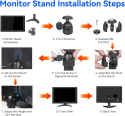 Akntzcs Przenośny monitor 10,1 cala FHD 1920 x 1200p HDMI