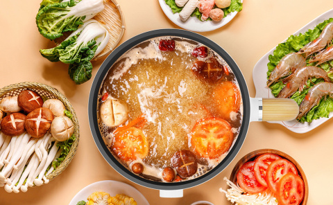 Audecook Elektryczny garnek do gotowania na parze, 1,5 l, przenośny