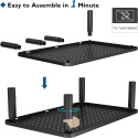 BONTEC Metalowe Stojaki Ergonomiczna Regulacja Wysokości Monitora 2szt