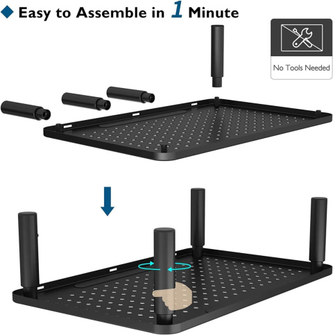 BONTEC Metalowe Stojaki Ergonomiczna Regulacja Wysokości Monitora 2szt BONTEC Metalowe Stojaki Ergonomiczna Regulacja Wysokości Monitora 2szt