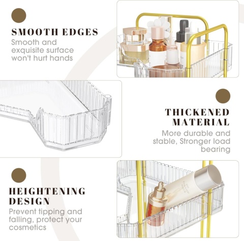 SPACEKEEPER 2-poziomowy organizer na kosmetyki