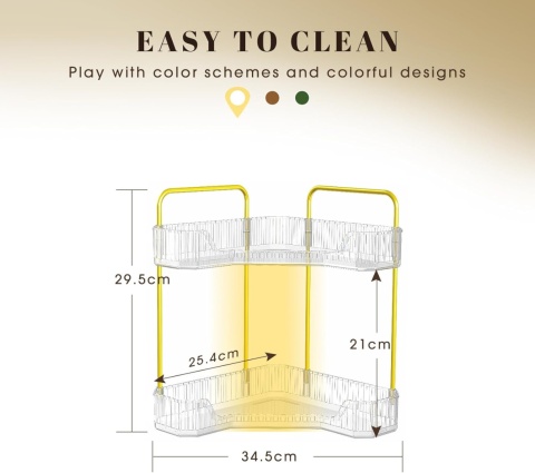 SPACEKEEPER 2-poziomowy organizer na kosmetyki