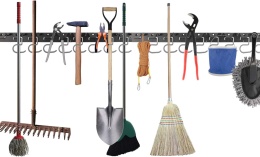 Homtone Organizer na narzędzia ogrodowe, 162 cm regulowany