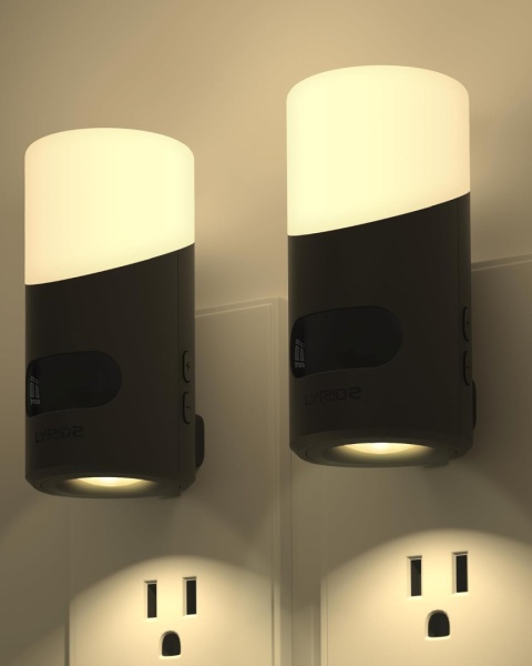 Lampki nocne LED Lyridz z czujnikiem ruchu, do kontaktu zestaw 2 szt