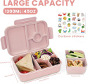 Lunch Box Bento Bugucat z przegródkami, 1300 ml