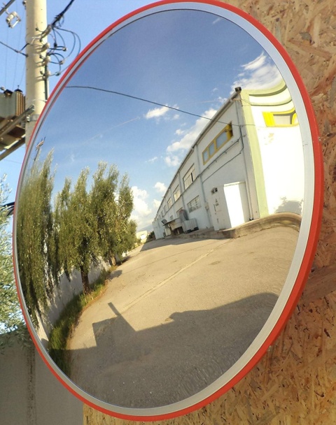 Lustro wypukłe 24" drogowe do monitorowania podjazdów, magazynów