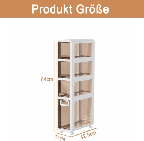 Szafka łazienkowa z szufladami, na kółkach, wodoodrorna, pyloszczelna