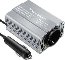 Yinleader Przetwornica napięcia samochodowego, 300 W, 12 V, 230 V