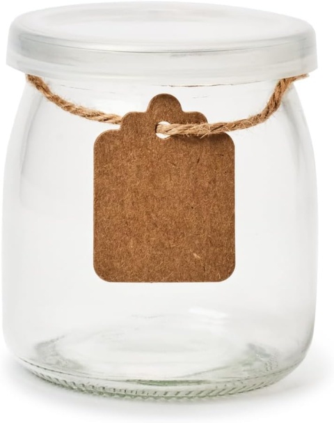 Zestaw 40 małych pojemników 150 ml na przyprawy z etykietami