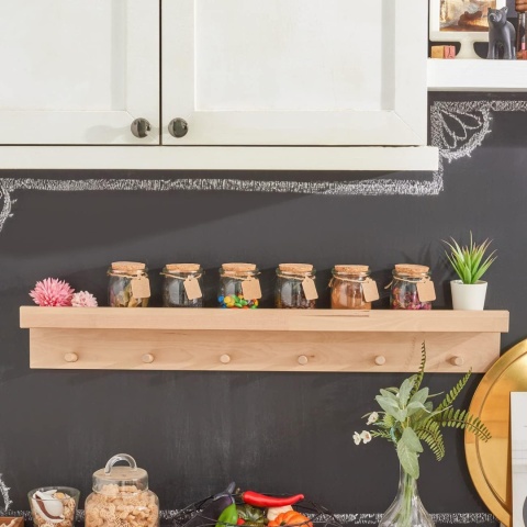 Zestaw 40 małych pojemników 150 ml na przyprawy z etykietami